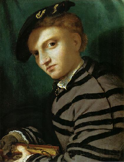 Lorenzo Lotto Portrait of a Young Man With a Book France oil painting art